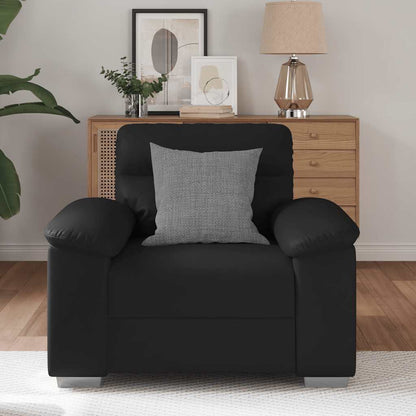 Sessel Schwarz 60 cm Kunstleder