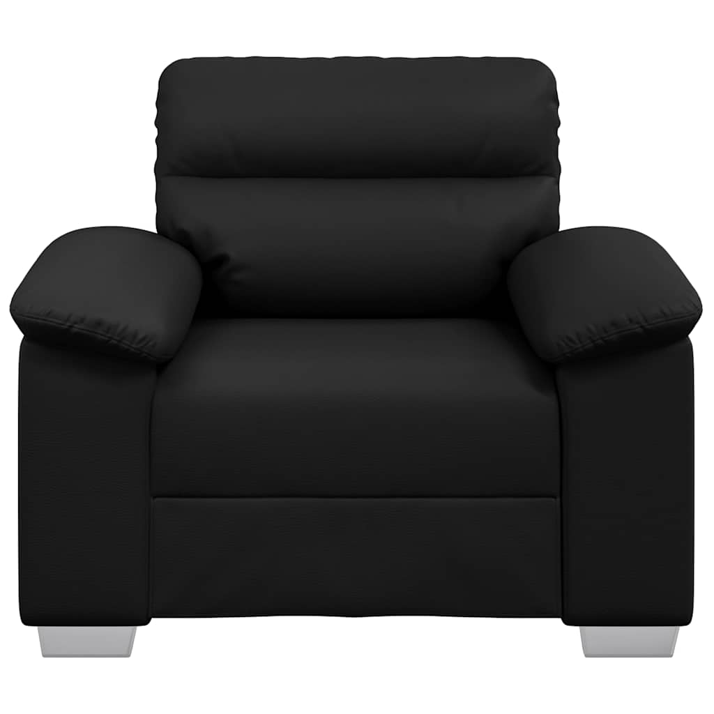 Sessel Schwarz 60 cm Kunstleder