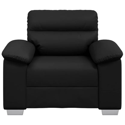 Sessel Schwarz 60 cm Kunstleder