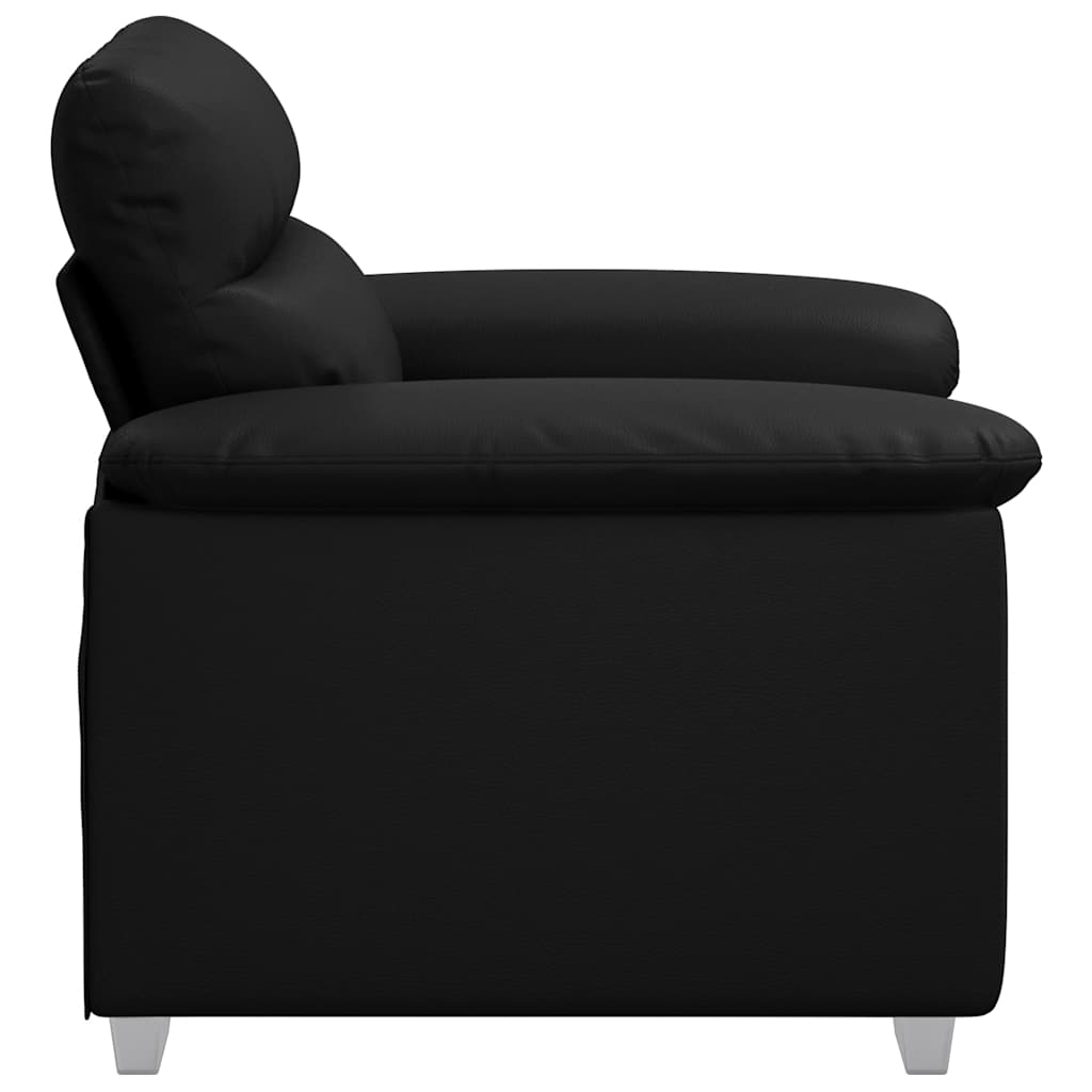 Sessel Schwarz 60 cm Kunstleder