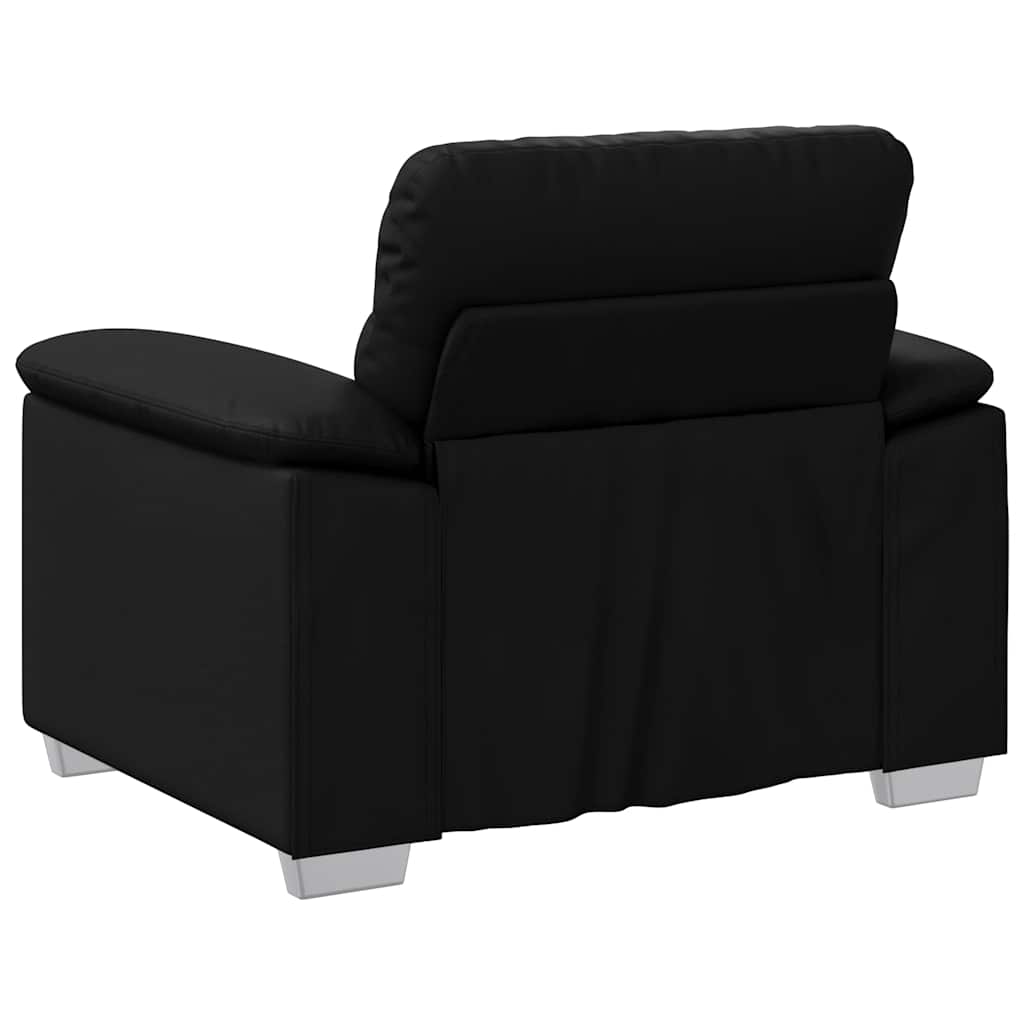 Sessel Schwarz 60 cm Kunstleder
