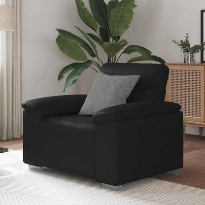 Sessel Schwarz 60 cm Kunstleder
