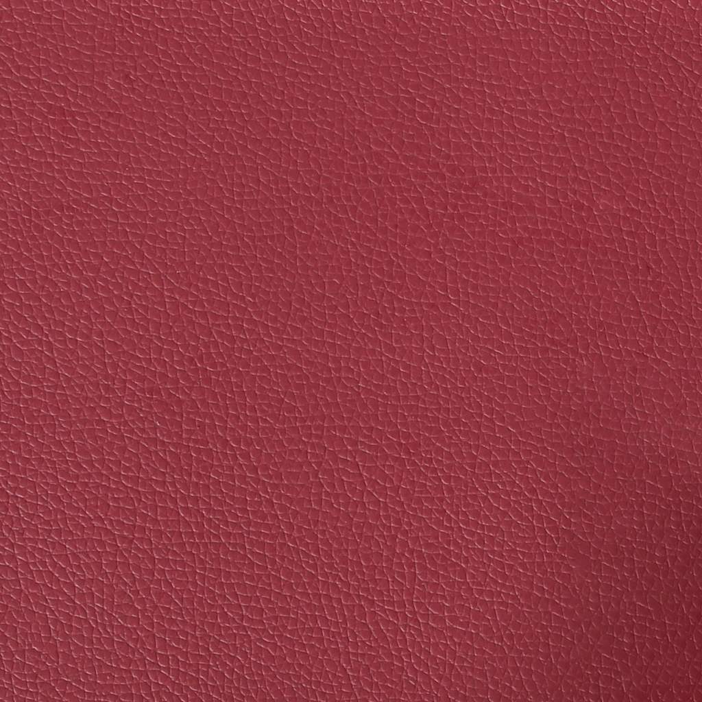 2-Sitzer-Sofa Weinrot 140 cm Kunstleder