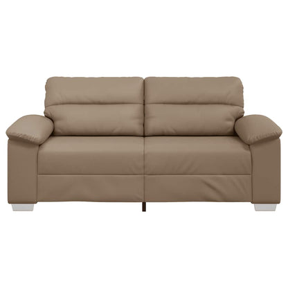 2-Sitzer-Sofa Cappuccino-Braun 140 cm Kunstleder