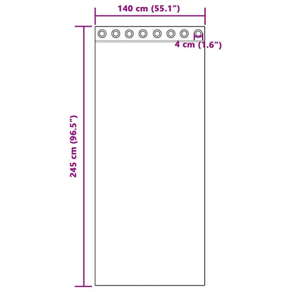 Vorhänge mit Vorhängen 2 pcs Schwarz 140 x 245 cm Samt