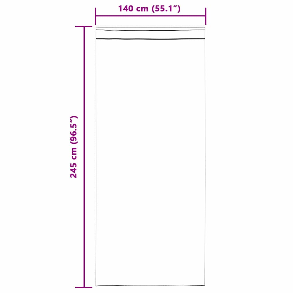 Vorhänge mit Vorhängen 2 pcs Schwarz 140 x 245 cm Samt