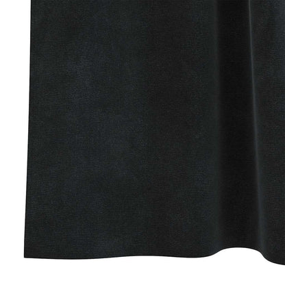 Vorhänge mit Vorhängen 2 pcs Schwarz 140 x 245 cm Samt