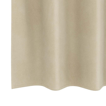Vorhänge mit Vorhängen 2 pcs Creme 140 x 260 cm Samt