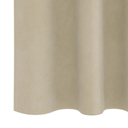 Vorhänge mit Vorhängen 2 pcs Creme 140 x 245 cm Samt