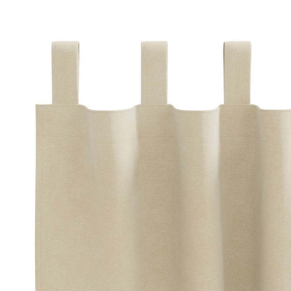 Vorhänge mit Vorhängen 2 pcs Creme 140 x 175 cm Samt