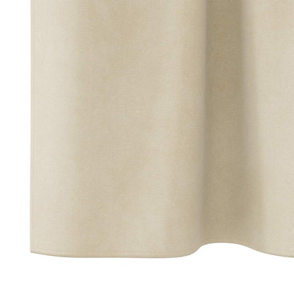 Vorhänge mit Vorhängen 2 pcs Creme 140 x 175 cm Samt