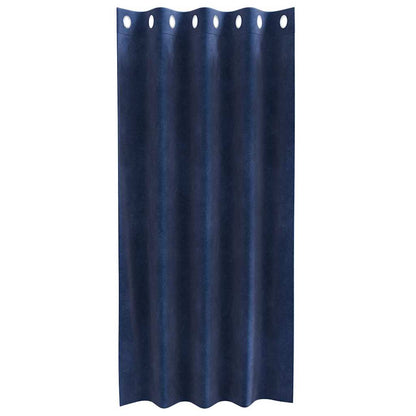 Vorhänge mit Vorhängen 2 pcs Dunkelblau 140 x 175 cm Samt