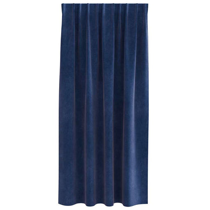 Vorhänge mit Vorhängen 2 pcs Dunkelblau 140 x 175 cm Samt
