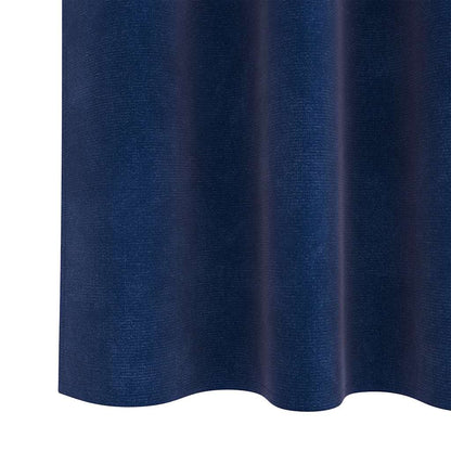Vorhänge mit Vorhängen 2 pcs Dunkelblau 140 x 260 cm Samt