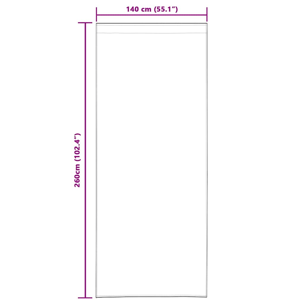 Vorhänge mit Vorhängen 2 pcs Dunkelblau 140 x 260 cm Samt