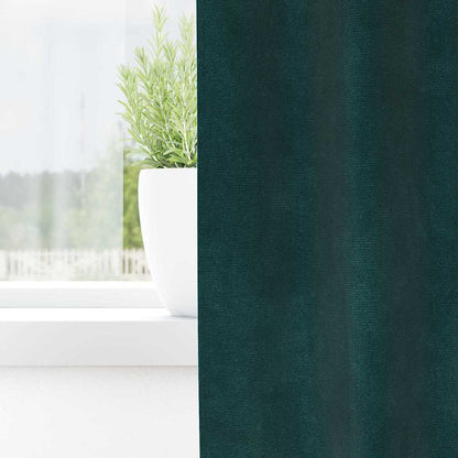 Vorhänge mit Vorhängen 2 pcs Dunkelgrün 140 x 260 cm Samt