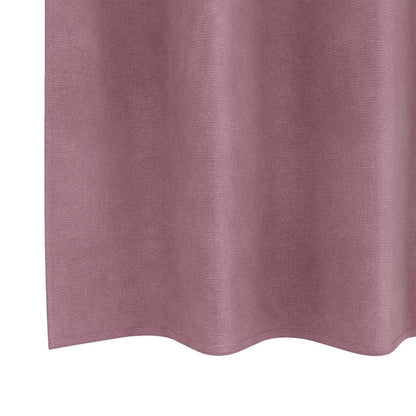 Vorhänge mit Vorhängen 2 pcs Dunkelrosa 140 x 260 cm Samt