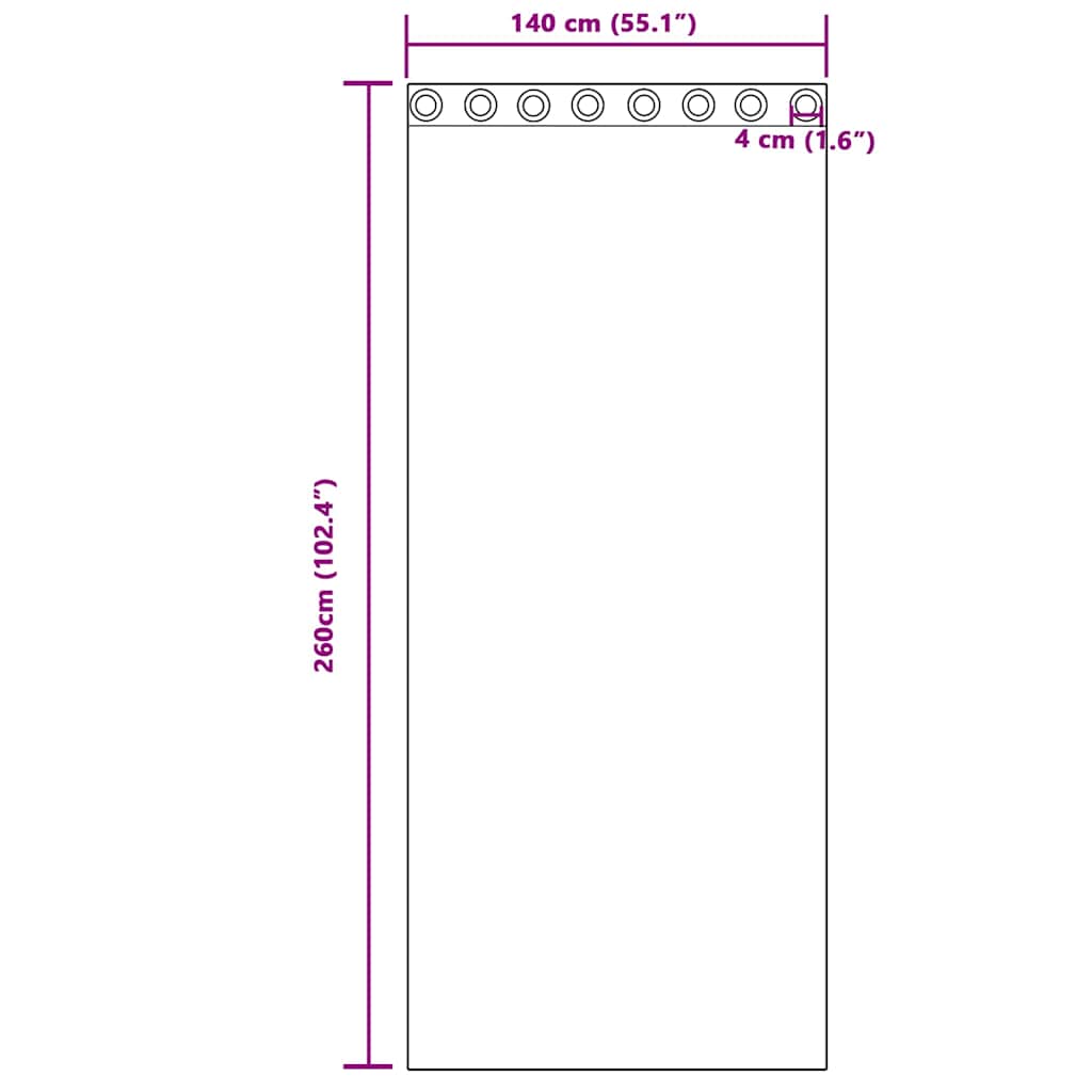 Vorhänge mit Vorhängen 2 pcs Dunkelrosa 140 x 260 cm Samt