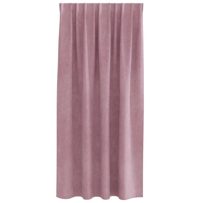 Vorhänge mit Vorhängen 2 pcs Dunkelrosa 140 x 175 cm Samt