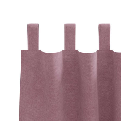 Vorhänge mit Vorhängen 2 pcs Dunkelrosa 140 x 225 cm Samt
