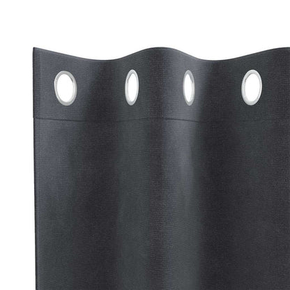 Vorhänge mit Vorhängen 2 pcs Hellgrau 140 x 225 cm Samt