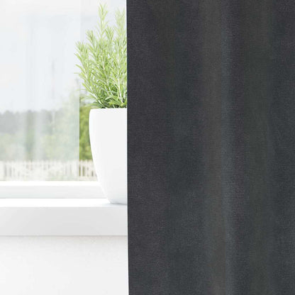 Vorhänge mit Vorhängen 2 pcs Hellgrau 140 x 245 cm Samt