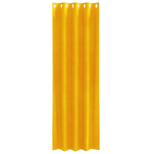 Verdunkelungsvorhänge 2 pcs Senfgelb 140 x 260 cm Samt