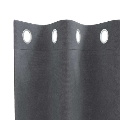 Vorhänge mit Vorhängen 2 pcs Hellgrau 140 x 140 cm Samt