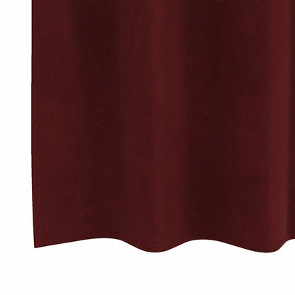 Vorhänge mit Vorhängen 2 pcs Weinrot 140 x 245 cm Samt