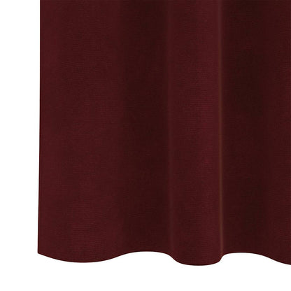 Vorhänge mit Vorhängen 2 pcs Weinrot 140 x 245 cm Samt