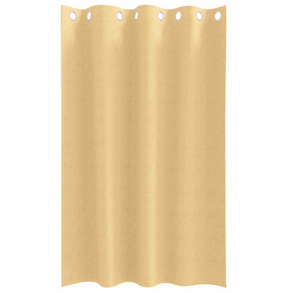 Vorhänge mit Vorhängen 2 pcs Beige Polyester