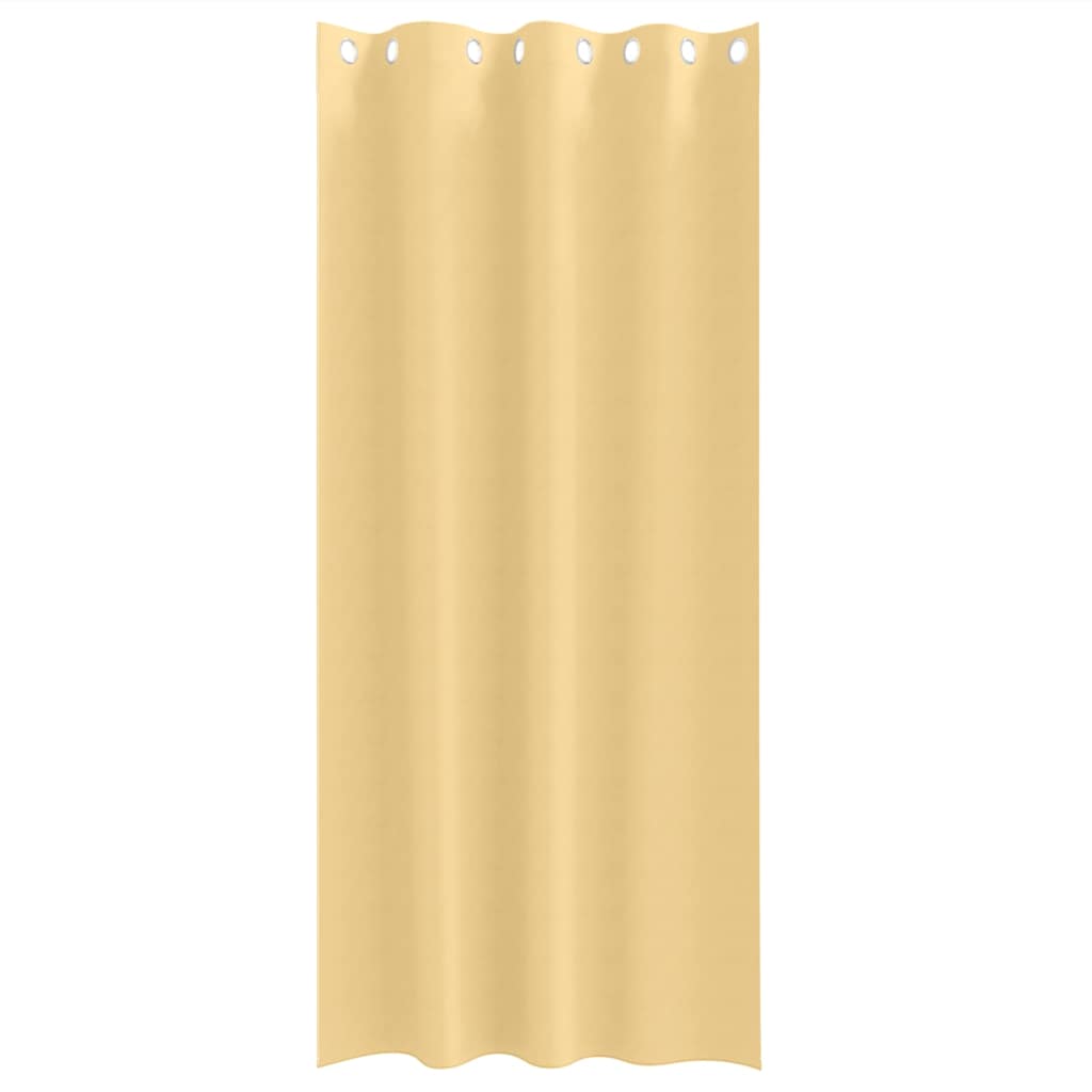Vorhänge mit Vorhängen 2 pcs Beige Polyester