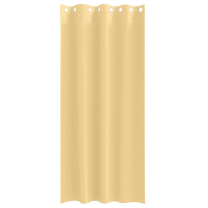 Vorhänge mit Vorhängen 2 pcs Beige Polyester