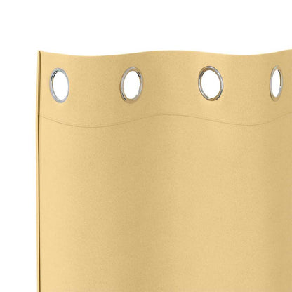 Vorhänge mit Vorhängen 2 pcs Beige Polyester