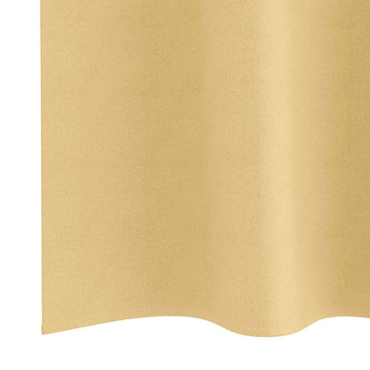 Vorhänge mit Vorhängen 2 pcs Beige Polyester