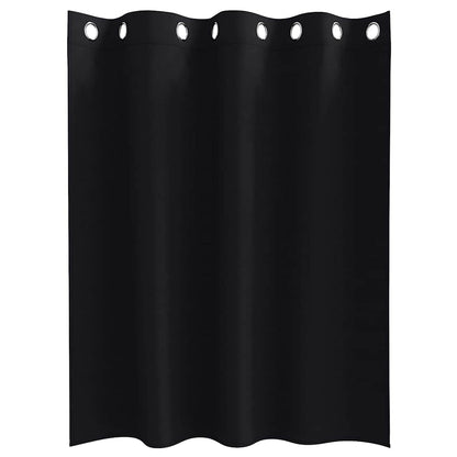 Vorhänge mit Vorhängen 2 pcs Schwarz Polyester