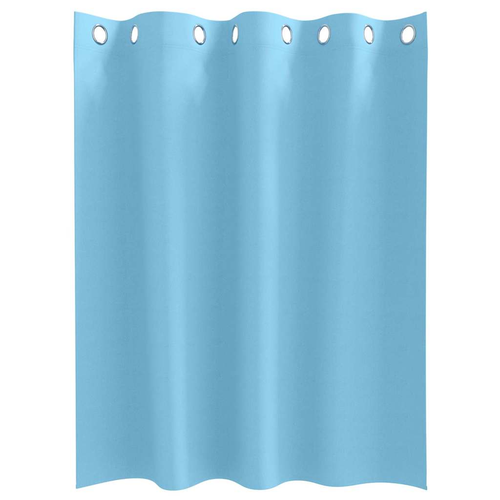 Vorhänge mit Vorhängen 2 pcs Hellblau Polyester