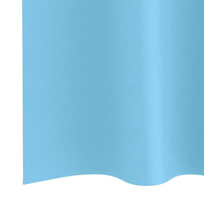 Vorhänge mit Vorhängen 2 pcs Hellblau Polyester