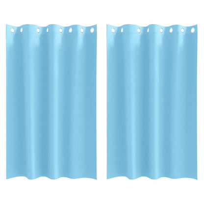 Vorhänge mit Vorhängen 2 pcs Hellblau Polyester