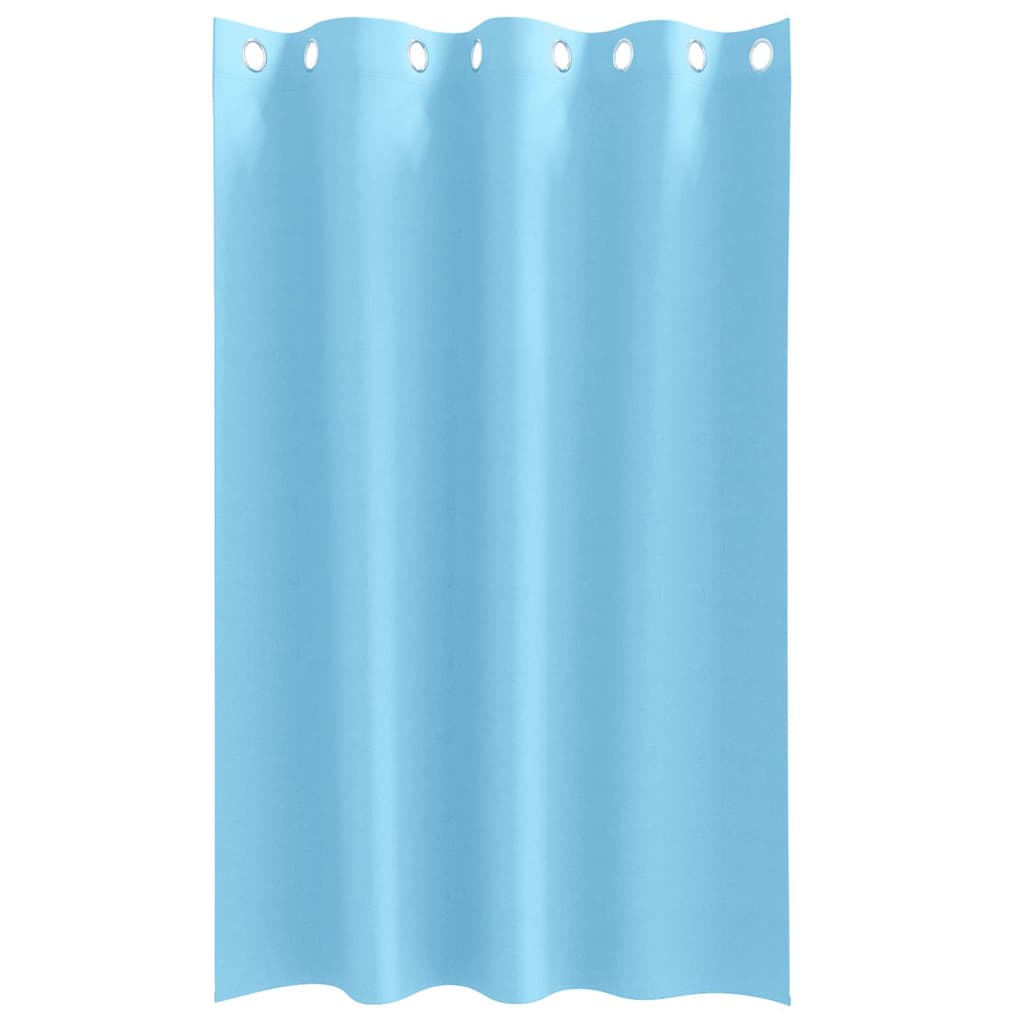 Vorhänge mit Vorhängen 2 pcs Hellblau Polyester