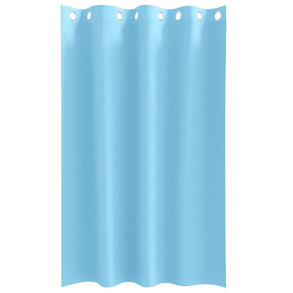 Vorhänge mit Vorhängen 2 pcs Hellblau Polyester