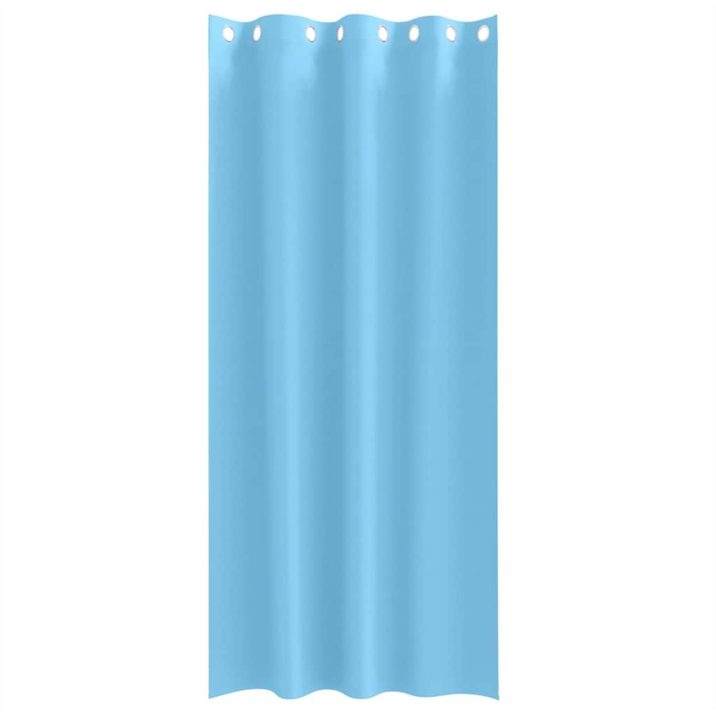 Vorhänge mit Vorhängen 2 pcs Hellblau Polyester
