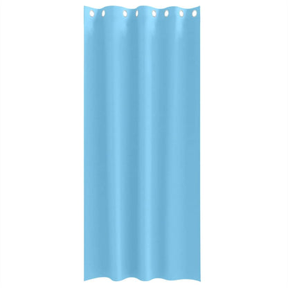 Vorhänge mit Vorhängen 2 pcs Hellblau Polyester