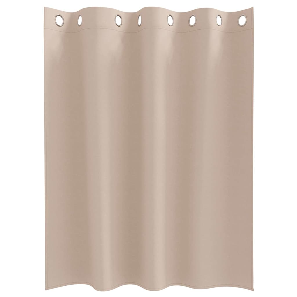 Vorhänge mit Vorhängen 2 pcs Taupe Polyester