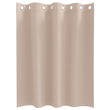 Vorhänge mit Vorhängen 2 pcs Taupe Polyester