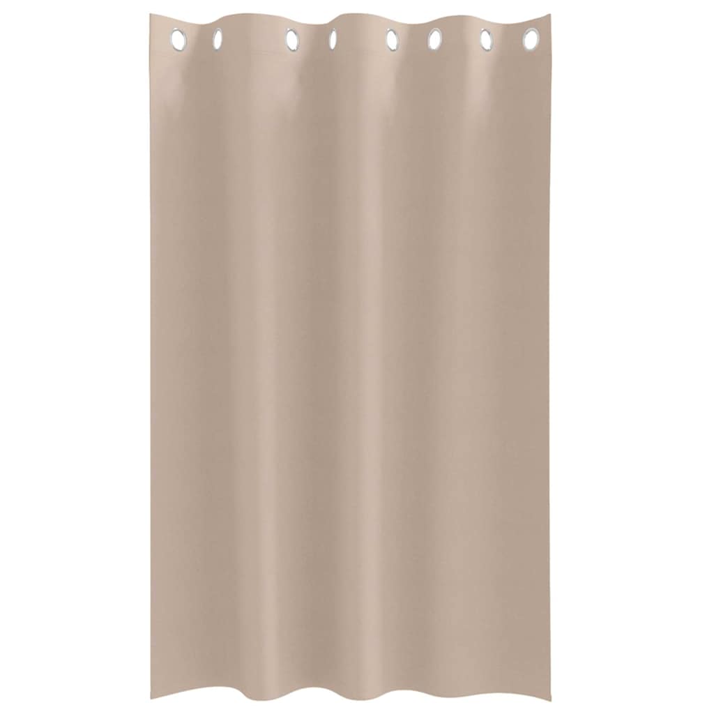 Vorhänge mit Vorhängen 2 pcs Taupe Polyester