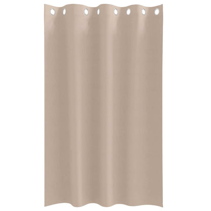 Vorhänge mit Vorhängen 2 pcs Taupe Polyester