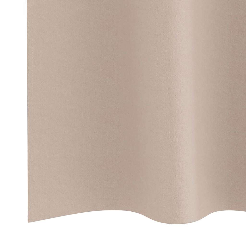Vorhänge mit Vorhängen 2 pcs Taupe Polyester