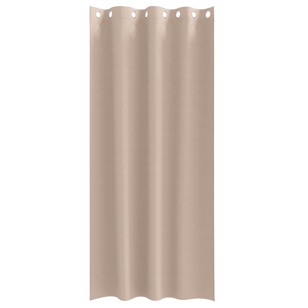 Vorhänge mit Vorhängen 2 pcs Taupe Polyester
