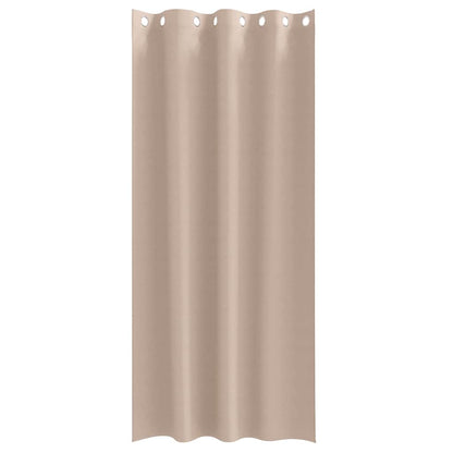 Vorhänge mit Vorhängen 2 pcs Taupe Polyester